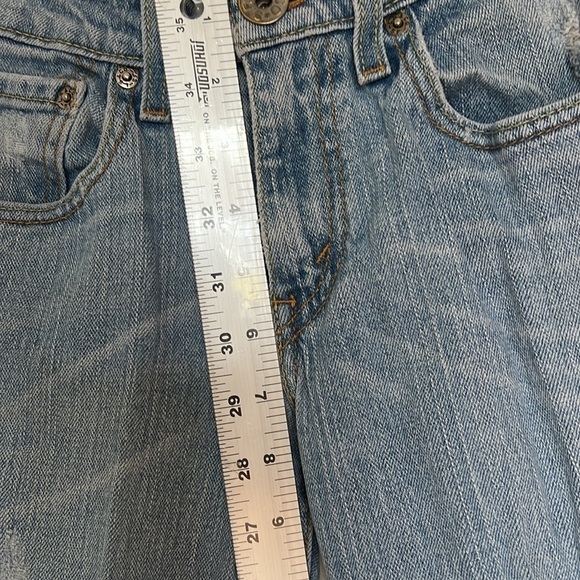 Levis 518 superlow bootcut distress size 1M light denim - Picture 6 of 7